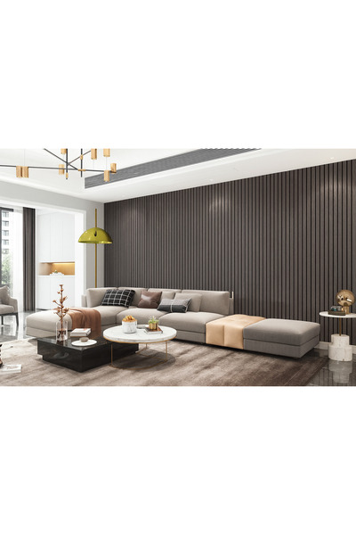 Brano kendinden yapışkanlı duvar lambiri Ahşap desen 40x280 Cm