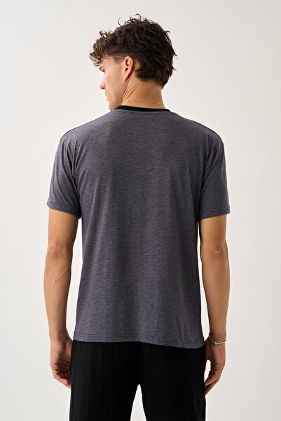 ALEXANDERGARDI Ανδρικό μπλουζάκι με ριγέ Crew Neck