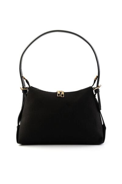 Bambi Siyah Kadın Omuz Çantası C06569000218