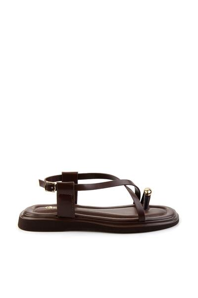 Bambi Kahve Kadın Sandalet K05606036509