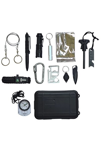 Globalport Retail Camping Hiking Survival Set USG010, 16 in 1, multifunctional