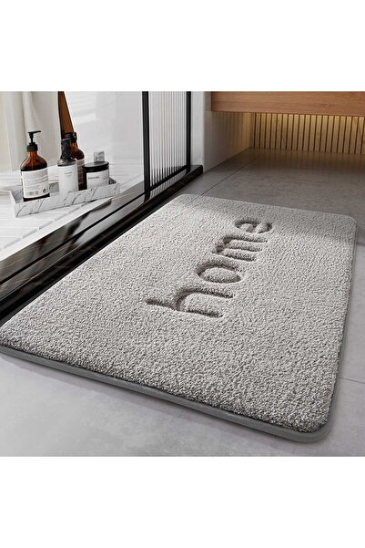 Elindor HOME Bath Mat, Memory Foam, Absorbent, Anti-Slip, 50×80 cm, White