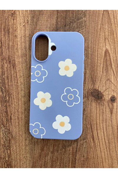 Newon حافظة هاتف آيفون 16 مطبوعة بالبابونج من الداخل مخملية من السيليكون الفاخر