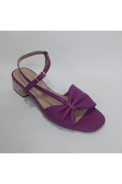 Mira Deri Genuine Soft Leather 4 cm Heel Women's Sandals