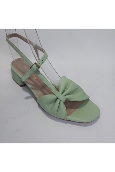 Mira Deri Genuine Soft Leather 4 cm Heel Women's Sandals