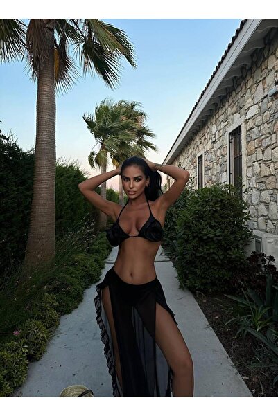 Pinella Butik PAREO Üçlü Takım 9001 - Siyah