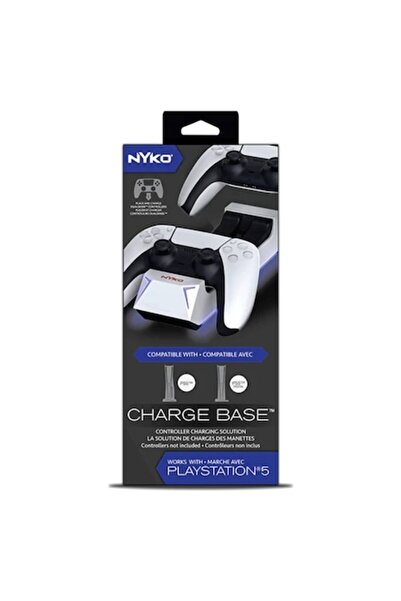 Nyko Зарядна база за 2 контролера Dualsense PlayStation 5, компактна с LED, U...