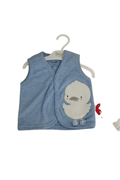 Bebetto Interlock Vest Embroidered (Plaid Duck)
