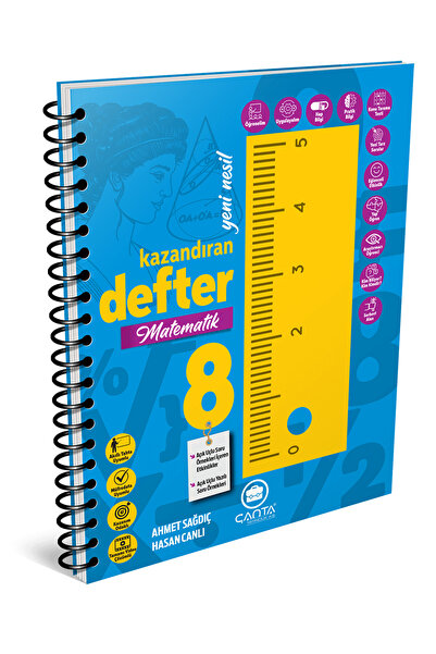 Çanta Yayınları 2025-2026 8. Sınıf Matematik Yeni Nesil Kazandıran Defter Kon...