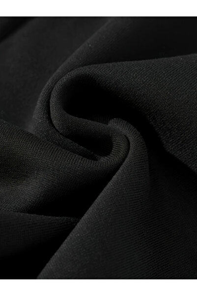 MORNİNG KİDS Hanorac negru cu decolteu rotund cu imprimeu de ursuleț leopard pentru fetiță - Set de jambiere spaniole