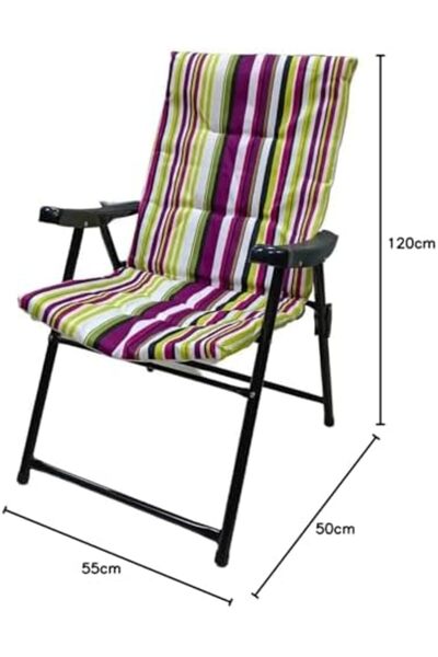 GO2CAMPS Foldable Camping Chair Cushion | Beach Chair Lightweight | Camping Chair With Cushion | Ara