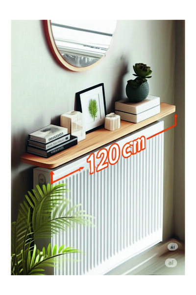 dedeler dekor 4 KÖŞE OVAL BEYAZ Petek Üstü Raf Dresuar Duvara Montajsız Kalor...