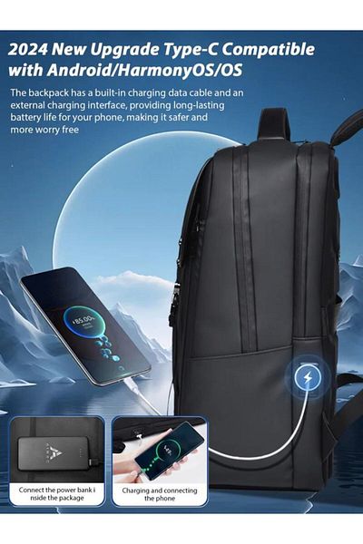 Generic Aibag Cool Waterproof Leather Custom Laptop Backpack