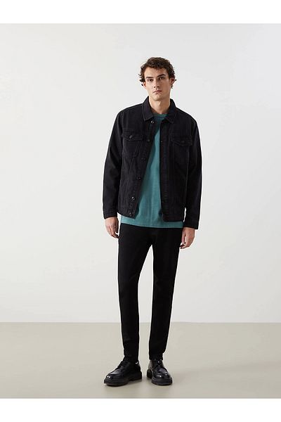 LC Waikiki Lcw Jeans Black Standard Fit Men's Jean Jacket