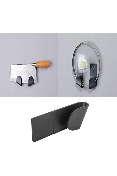 FITINT Pachet de 4 suporturi fără găuri pentru capace reglabile cu adeziv, negru