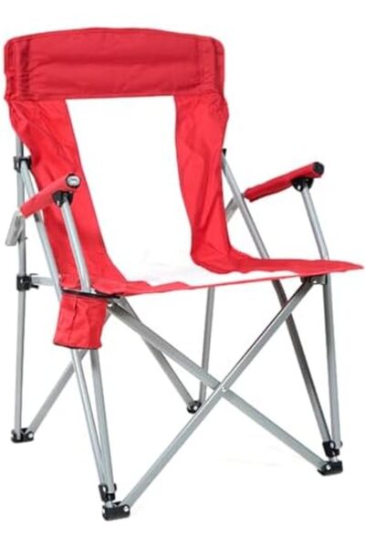 GO2CAMPS Foldable Camping Chair Armrests with Cup Holder, Aluminium Frame - H...