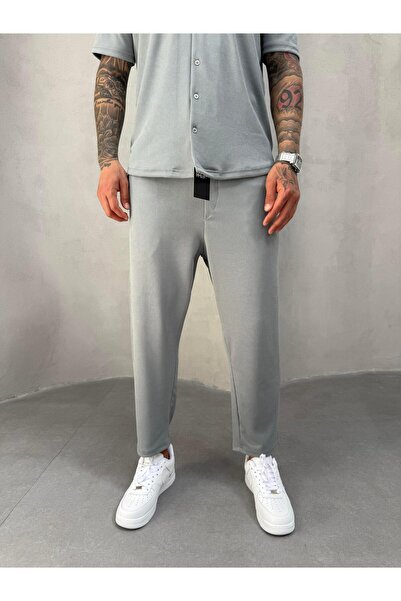 KağanKY Καπνιστό παντελόνι κοτλέ Boyfriend