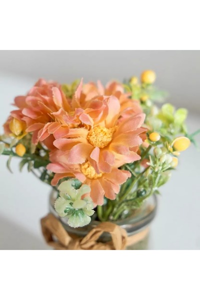 Home Box Caven Daisy Arrangement in Glass Bottle - 9x9x13 cm