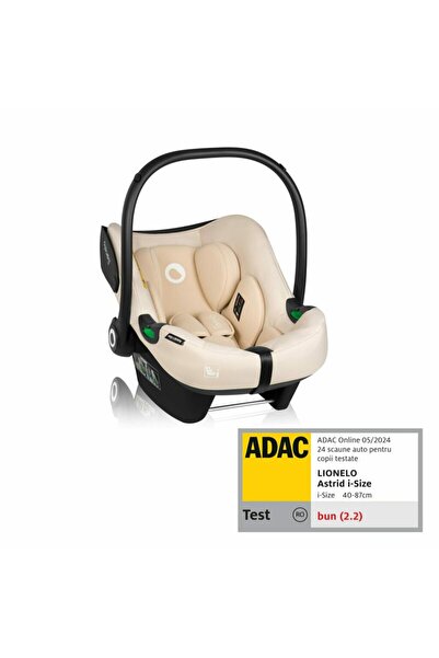 Lionelo Scoica auto, Lionelo, i-Size Astrid, 0-13 Kg, Bej