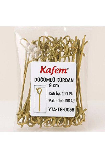 KAFEM Düğümlü Kürdan 120 mm 100 Adet Adet