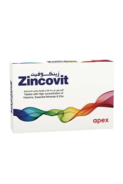 Apex Zincovit Tablets - High Multivitamin & Multimineral Supplement with Zinc, Selenium, Vit