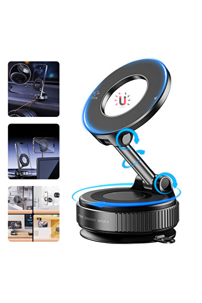 OEM Suport telefon auto magnetic, pliabil, prindere bord/parbriz/sticla neteda/desktop/faianta/lemn, aju
