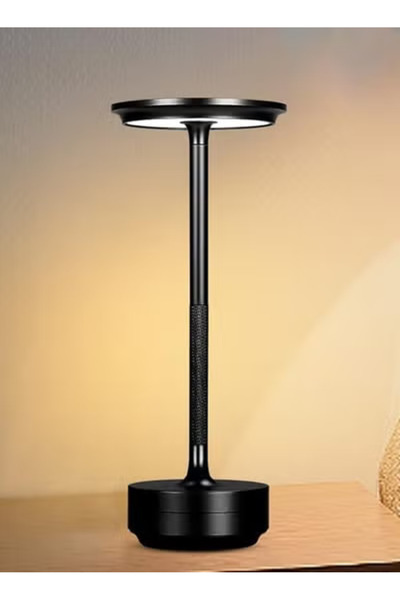 Taimi Rechargeable Wireless,3 Colors Lamp with ,Dimmable Night Light,black