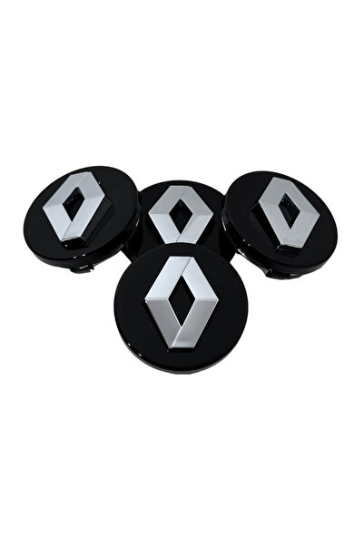OEM Set de 4 capace pentru jante din aliaj Renault 57mm – 60mm, negre
