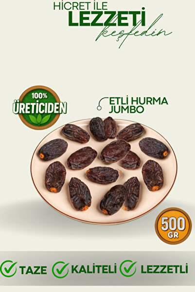 Hicret Kuruyemiş Etli Hurma Jumbo 500 Gr