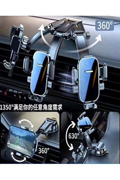 Özasya AVM Torpido Üstü Vakumlu Araç Telefon Tutucu Ayarlanabilir Uzun Kollu ...