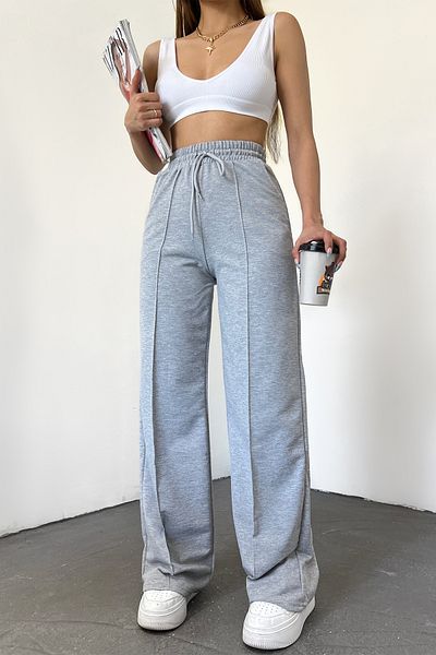 Hera Moda Women's Summer High Waist Loose Leg Casual Sweatpants