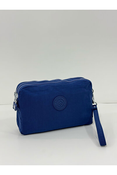 Sanmorris Crinkle Fabric Hand and Cross Strap Card Holder, Pen Holder/Wallet with Coin Compartment