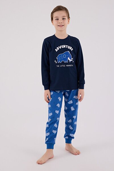 HAUSEkids Costum pentru băiat Adventure Mammoth de 2-8 ani - bleumarin