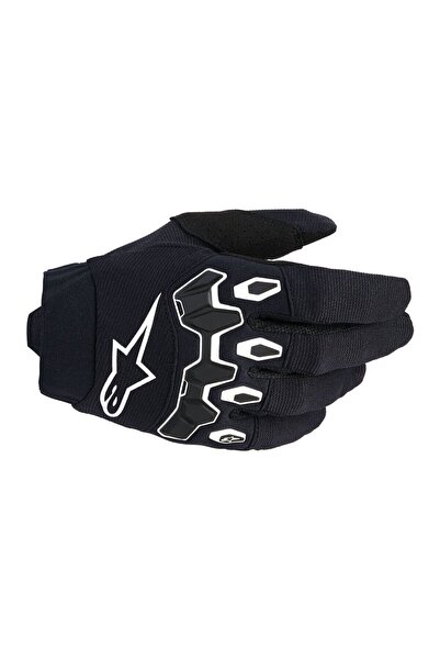 Alpinestars Full Bore V2 Çocuk Ve Genç İçin Kros Motosiklet Eldiveni Siyah Beyaz
