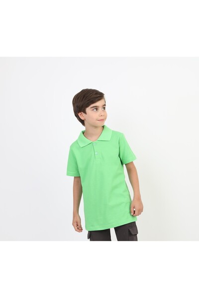 SLOBODA Unisex Green Polo Neck T-Shirt - School T-Shirt
