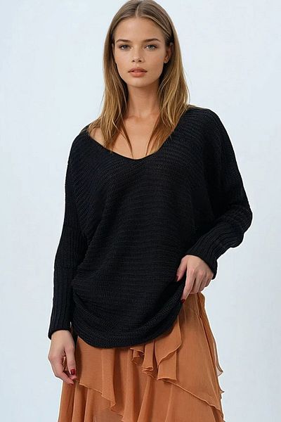 VAGGON V λαιμόκ κατοίκι Σαλονίκης πλεκτό oversized πουλόβερ