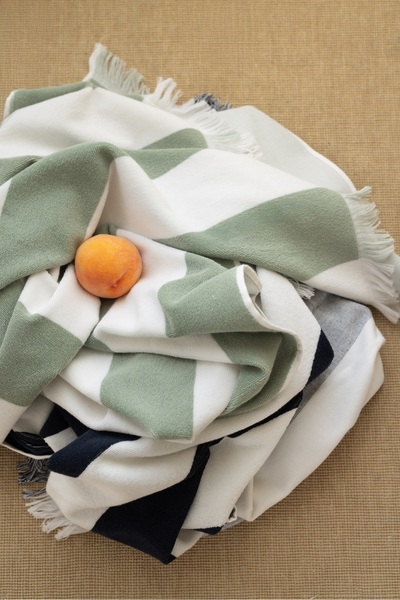 bulldanco Полотенце пляжное и банное из хлопка в полоску