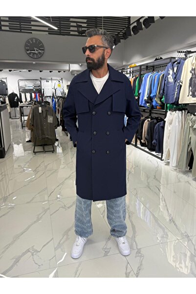 butik'O ÇİFT DÜĞME TRENÇKOT