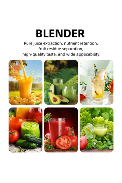 HALEY Blender 2 în 1 HALEY® HY-2940, 500 W, capacitate 1,6 l, funcție de zdrobire a gheții, protecție la supraîncălzire