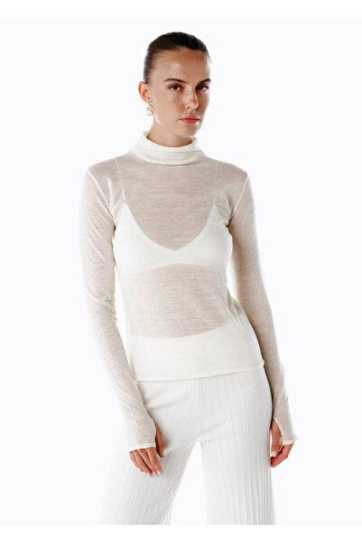 Knitss Tricotaje din amestec de lână merino ultrafină ecru