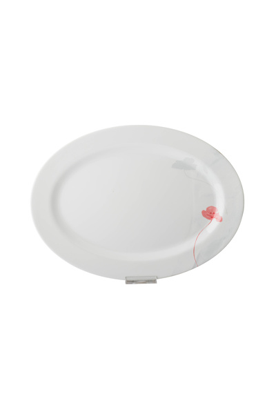 Dania White melamine serving plate 40.5 cm