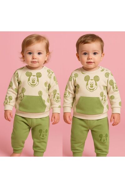 EGELİMODA Miki Printed Boys-Girls Seasonal Baby Set