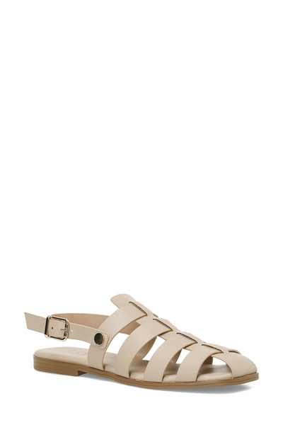 İnci Official Inci Asha 5Fx Cream Women's Flat Sandals
