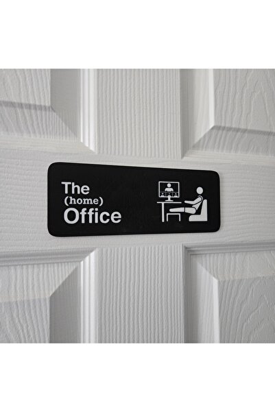 Rafine Studio 3D The Home Office Kapı Tabelası – Kendinden Yapışkanlı Ev Ofis...