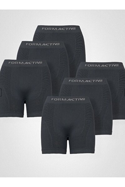 Formactive Microfiber Likralı Sentetik Yapılı Erkek Spor Boxer 6lı Set