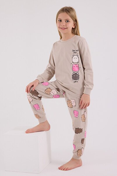 HAUSEkids 2-8 Years Old with Smile Girl's Suit-Latte