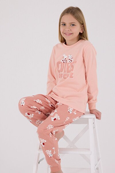 HAUSEkids 2-8 Years Cutest Ofcute Girl's Suit-Salmon