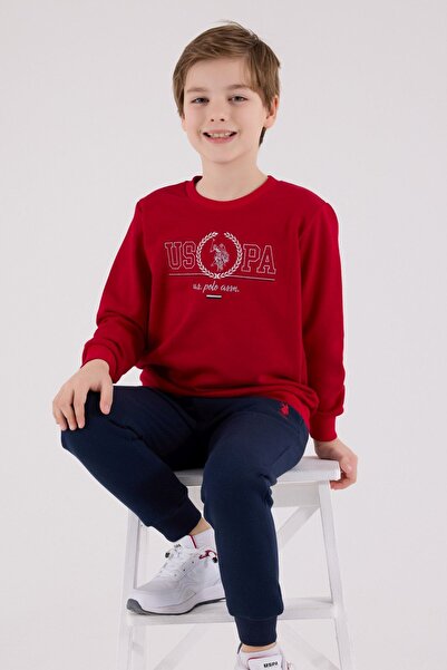 U.S. Polo Assn. 4-15 Years Old Licensed Us Polo Assn Boys Team-Red