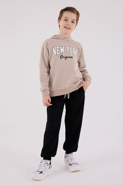 HAUSEkids 9-15 Years Old New York Boy's Suit-Latte