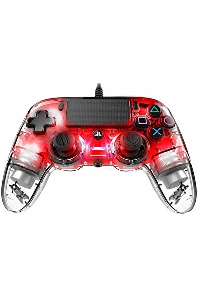Nacon Wired Controller Light for PlayStation 4, Red